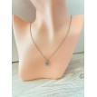 Eternité Éclatante – Collier argenté double cœur gravé « Fait main avec amour » raffiné Eternité Éclatante – Collier argenté double cœur gravé « Fait main avec amour » raffiné