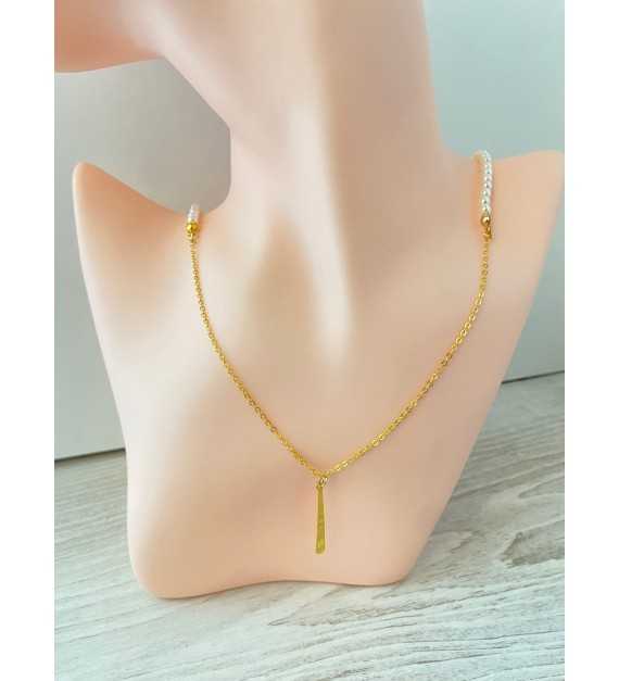 Finesse & Délicatesse – Collier en plaqué or 24K 