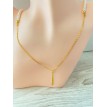 Finesse & Délicatesse – Collier en acier inoxydable plaqué or 24K avec perles blanches Finesse & Délicatesse – Collier en acier inoxydable plaqué or 24K avec perles blanches