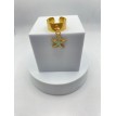 Etoile Verte – Bague ajustable en acier inoxydable plaqué or 24 K avec pendentif  Etoile Verte – Bague ajustable en acier inoxydable plaqué or 24 K avec pendentif