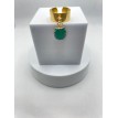 Coquillage Marin – Bague ajustable en acier inoxydable plaqué or 24 K avec pendentif Coquillage Marin – Bague ajustable en acier inoxydable plaqué or 24 K avec pendentif