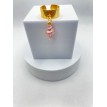 Bigorneau – Bague ajustable avec pendentif coquillage rose et violet pour un style marin élégant  Bigorneau – Bague ajustable avec pendentif coquillage rose et violet pour un style marin élégant