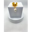 Coquillage et Crustacé – Bague ajustable plaqué or 24 K avec pendentif coquillage blanc nacré Coquillage et Crustacé – Bague ajustable plaqué or 24 K avec pendentif coquillage blanc nacré