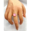 Girl Pink – Bague ajustable quartz rose bonbon et acier inoxydable argent Girl Pink – Bague ajustable quartz rose bonbon et acier inoxydable argent