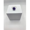 Bague ajustable Bleu Profond en quartz cabochon – Argent 925 Bague ajustable Bleu Profond en quartz cabochon – Argent 925