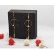 Éclat de Mystère – Boucles d’oreilles créoles en acier inoxydable plaqué or 24K  Éclat de Mystère – Boucles d’oreilles créoles en acier inoxydable plaqué or 24K