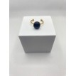 Noir Pailleté – Bague ajustable en quartz noir pailleté et acier inoxydable doré Noir Pailleté – Bague ajustable en quartz noir pailleté et acier inoxydable doré