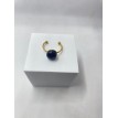 Noir Pailleté – Bague ajustable en quartz noir pailleté et acier inoxydable doré Noir Pailleté – Bague ajustable en quartz noir pailleté et acier inoxydable doré