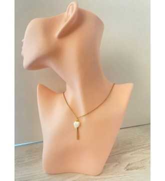 Collier Cœur Pur – Chaîne plaqué or 24K et pendentif cœur élégant AU2bijoux