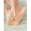Collier Éclat de Vol en plaqué or 24 k – Bijou artisanal raffiné avec pendentif papillon scintillant Collier Éclat de Vol en plaqué or 24 k – Bijou artisanal raffiné avec pendentif papillon scintillant