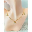 Trèfle Magique – Collier plaqué or 24 K avec double pendentif trèfle et pierre éclatante Trèfle Magique – Collier plaqué or 24 K avec double pendentif trèfle et pierre éclatante