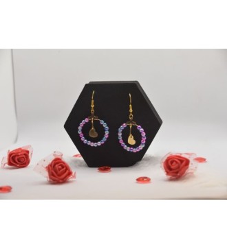 Boucles d'oreilles symphonie de perles