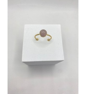 Bagues ajustables en quartz et acier inoxydable or - luxe !