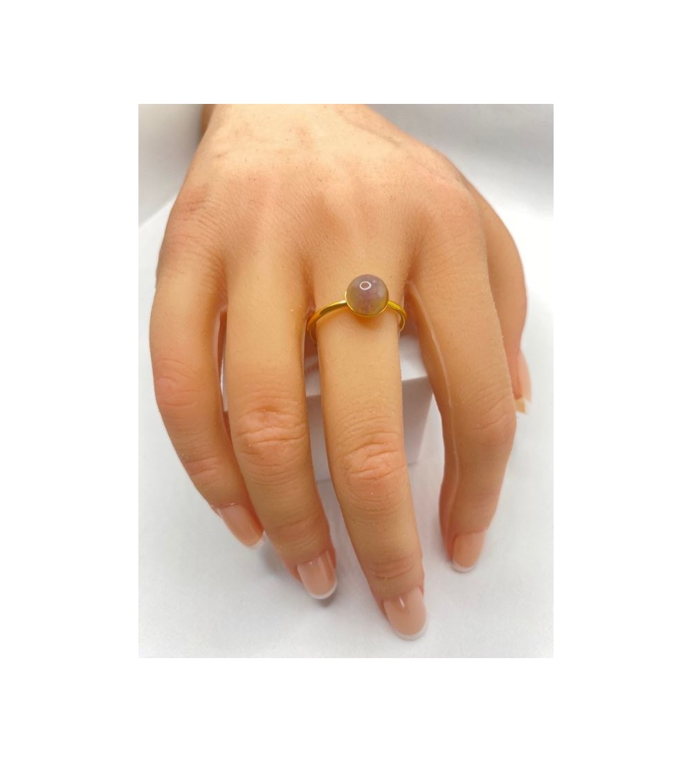 Bagues ajustables en quartz et acier inoxydable or - luxe !