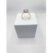 Harmonie Minérale – Bague ajustable en quartz 10 mm, acier inoxydable plaqué or 24 K Harmonie Minérale – Bague ajustable en quartz 10 mm, acier inoxydable plaqué or 24 K