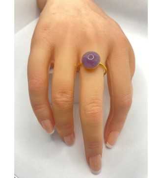 Quartz Élégance –Bague ajustable quartz 10 mm en acier inoxydable
