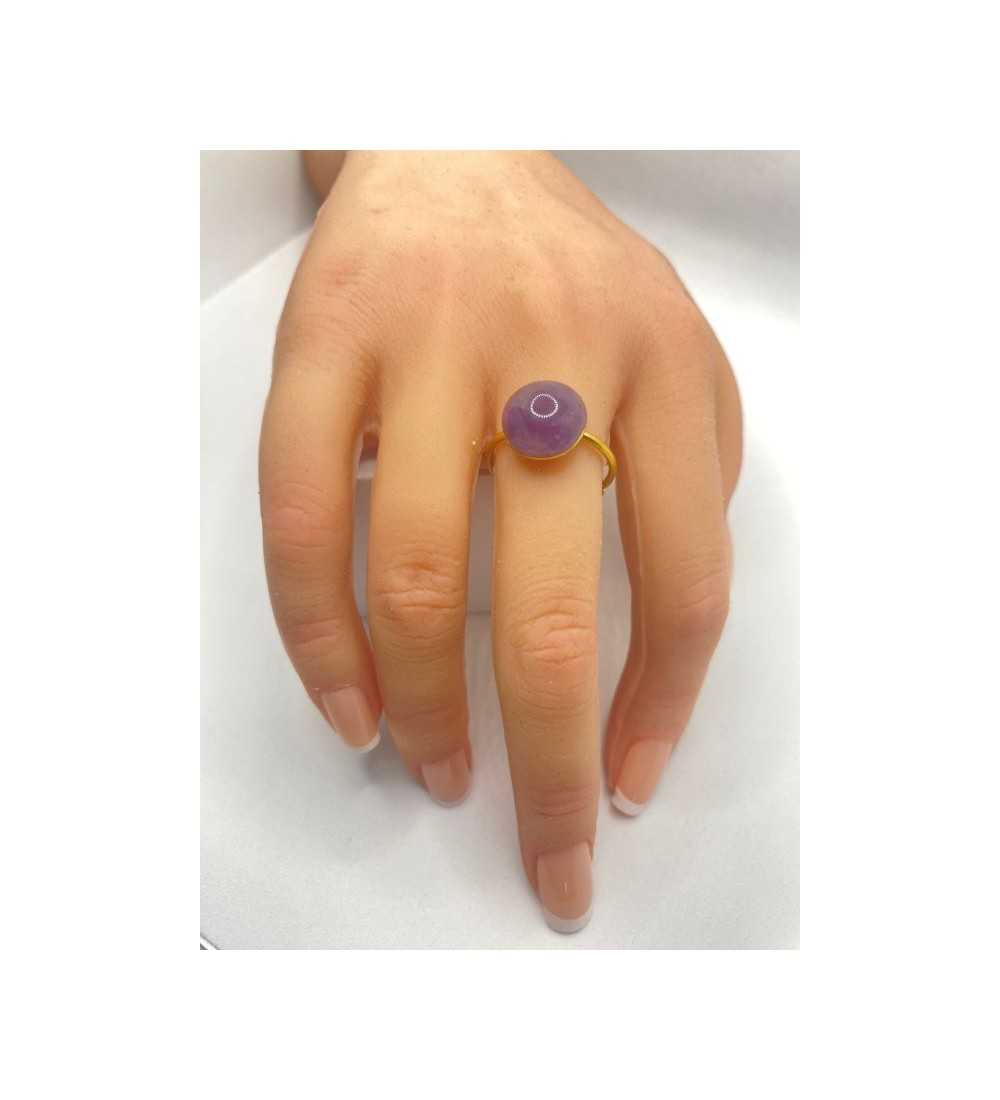 Quartz Élégance –Bague ajustable quartz 10 mm en acier inoxydable