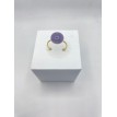 Quartz Élégance – Bague ajustable en quartz 10 mm et acier inoxydable doré Quartz Élégance – Bague ajustable en quartz 10 mm et acier inoxydable doré