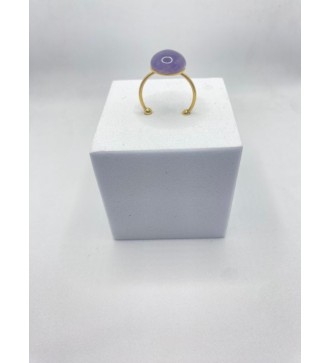 Bague ajustable en quartz 10 mm acier or