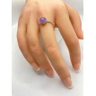 Bague ajustable Quartz Argenté en pierre naturelle 6 mm – Argent 925 Bague ajustable Quartz Argenté en pierre naturelle 6 mm – Argent 925