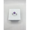 Bague ajustable Quartz Argenté en pierre naturelle 6 mm – Argent 925 Bague ajustable Quartz Argenté en pierre naturelle 6 mm – Argent 925