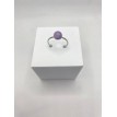 Éclat d'acier et Quartz – Bague ajustable en quartz 6 mm et acier inoxydable argent Éclat d'acier et Quartz – Bague ajustable en quartz 6 mm et acier inoxydable argent