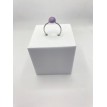 Éclat d'acier et Quartz – Bague ajustable en quartz 6 mm et acier inoxydable argent Éclat d'acier et Quartz – Bague ajustable en quartz 6 mm et acier inoxydable argent