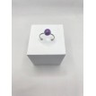Fusion quartz Argent – Bague ajustable en acier inoxydable plaqué argent 925 avec pierre quartz Fusion quartz Argent – Bague ajustable en acier inoxydable plaqué argent 925 avec pierre quartz