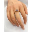 Bague ajustable en quartz 6 mm – Argent 925 Bague ajustable en quartz 6 mm – Argent 925