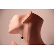 Perles d'ocean – Boucles d’oreilles pendantes goutte avec perle bleue multicolore Perles d'ocean – Boucles d’oreilles pendantes goutte avec perle bleue multicolore