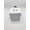 Reflet de Quartz – Bague ajustable en quartz naturel 10 mm et acier inoxydable argent. Reflet de Quartz – Bague ajustable en quartz naturel 10 mm et acier inoxydable argent.