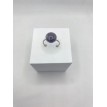 Reflet de Quartz – Bague ajustable en quartz naturel 10 mm et acier inoxydable argent. Reflet de Quartz – Bague ajustable en quartz naturel 10 mm et acier inoxydable argent.