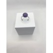 Bague ajustable Harmonie Argentée en quartz 10 mm – Argent 925