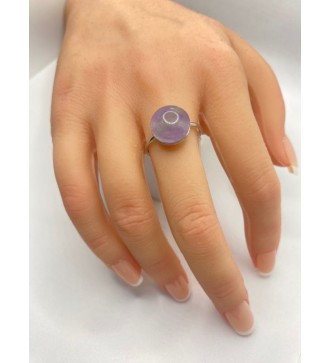 Bagues ajustables en quartz 10 mm et acier inoxydable argent