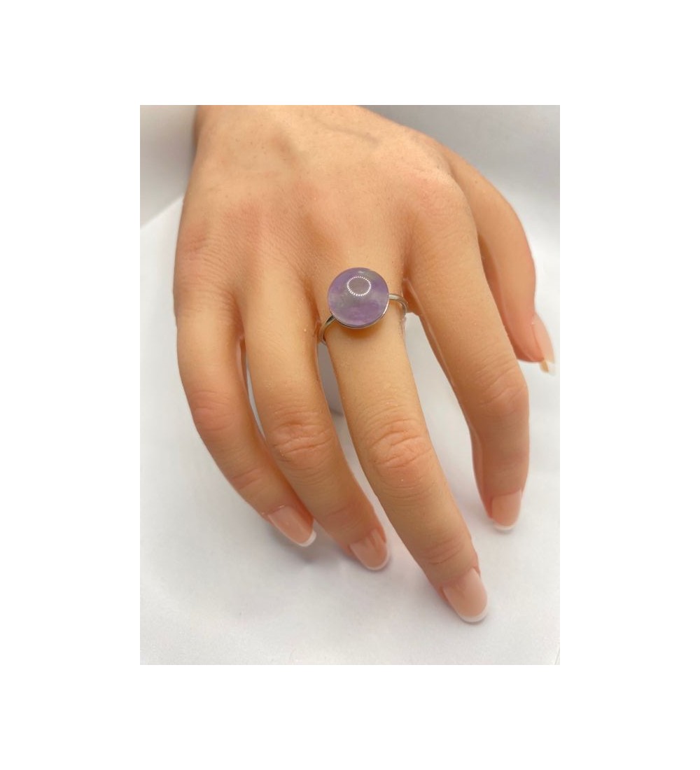 Bagues ajustables en quartz 10 mm et acier inoxydable argent