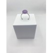 Bague ajustable Lustre de Quartz en pierre naturelle 10 mm – Argent 925 Bague ajustable Lustre de Quartz en pierre naturelle 10 mm – Argent 925