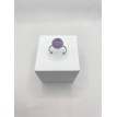 Bague ajustable Lustre de Quartz en pierre naturelle 10 mm – Argent 925 Bague ajustable Lustre de Quartz en pierre naturelle 10 mm – Argent 925