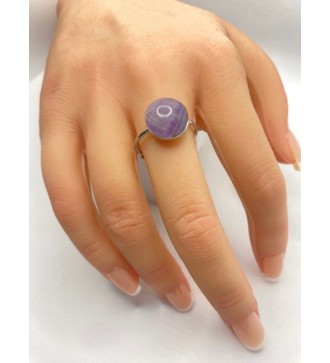 Bague ajustable en quartz 10 mm - Acier inoxydable argent