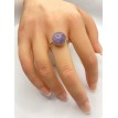 Bague ajustable Reflet d'acier en quartz 10 mm – Argent 925 Bague ajustable Reflet d'acier en quartz 10 mm – Argent 925