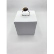 Bijoux de Terre – Bague ajustable en pierre marron et acier inoxydable argent Bijoux de Terre – Bague ajustable en pierre marron et acier inoxydable argent