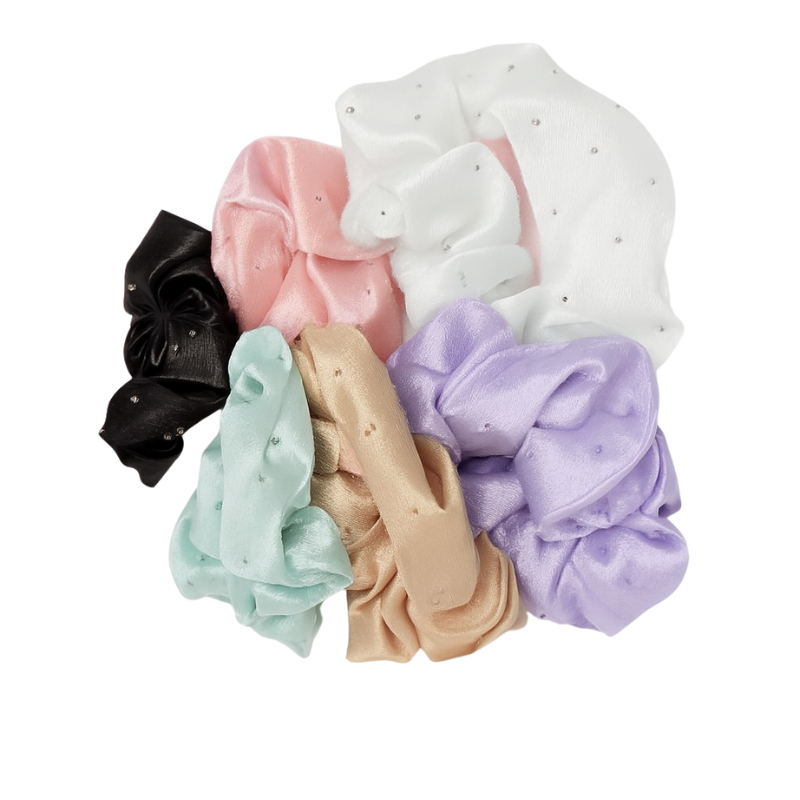 Chouchous élégants en velours, satin et perles – AU2Bijoux